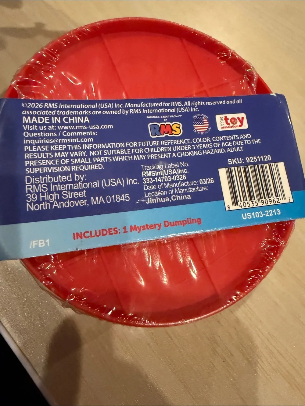 New Viral Mystery RMS Squishy Dumpling Crazy Fun Americana USA Limited Edition